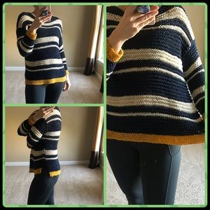 Open knit sweater, size small